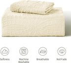 Love's cabin Twin Quilt Bedding Set Beige Bedspreads - Soft Bed Summer Lightweight Bedspread Comforter - Coin Pattern Bedding Coverlet for All Season - 2 Pieces (1 Quilt, 1 Pillow Sham)