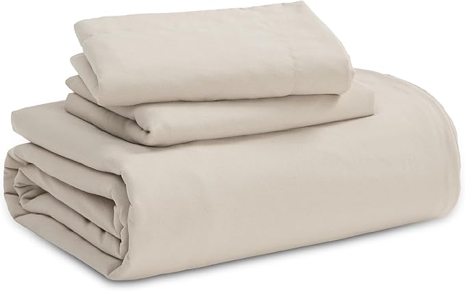 Bedsure California King Size Duvet Cover with Fitted Sheet - 4 Pieces Prewashed Cotton-Like Extra Soft Bedding Set, Includes 1 Duvet Cover 104x98 Inches, 2 Pillow Shams, 1 Fitted Sheet, Linen