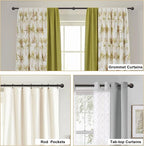 Industrial Curtain Rods for Windows 18 to 88 Inches Adjustable Length, 1 Inch Diameter, with Aluminium Finials (Antique Red Bronze, 18” to 88”)