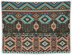 HZOHNAGO Aztec Tapestry Turquoise Blue and Brown and Native American Tribal Pattern Printed Wall Tapestry Wall Hanging for Bedroom Living Room Dorm 80" W x 60" H