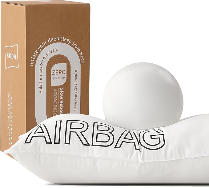 Premium Fluffy & Supportive King Size Bed Pillow for Side Back Stomach Sleepers to Relief Neck Pain, Hotel Quality Feather Down Alternative Soft Pillow for Sleeping, Skin-Friendly Cooling Smooth Cover