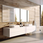 Mirrorons Large Vanity Mirror 72" x 36", Bathroom Vanity Mirror with Frameless Polished Edge, Hangs Horizontally or Vertically. Upgraded Shatterproof Bathroom Mirrors for Wall.