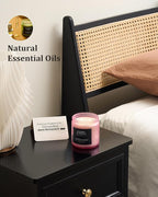 M&SENSE Cherry Blossom Scented Spring Candle, 70 Hours Long Lasting Soy Wax 11.6oz Stress Relief Aromatherapy Candles, Romantic Gifts for Women, Glass Jar for Bedroom Decor