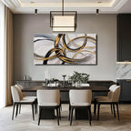 SOUGUAN Black Art Modern Art Picture for Bedroom Gray Abstract Oil Painting Home Decorations for Living Room Dining Room Office 24"x48"
