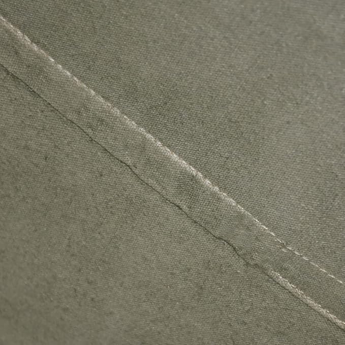 PF12 Goat Leather Handmade Eco-Friendly Green Pouf - Round Shape, 14" x 14" x 14", Plain Solid, Recycled Cotton Filled