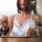 Incense Sticks, White Sage Incense, Made with Natural Ingredients, Hand Rolled Aromatic Masala, 40 Stick Pack, 45-60 Minute Burn Time, Best for Home Fragrance, Meditation, Yoga, Spiritual Healing