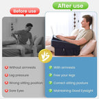 Reading Pillow for Gaming,Lap Desk Pillow for Laptop，Arm Rest Pillow for Reading, Working, Crocheting, Playing Steam Deck Switch or Sitting in Bed,Sofa