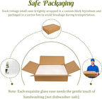 Set of 40 Glass Bud Vases, Small Green Glass Vases in Bulk, Mini Vintage Embossed Flower Vase for Wedding, Centerpieces, Birthday Party, Baby Shower, Home Table Decorations (Green)