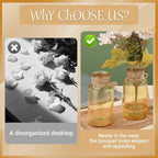 Gold Vases for Centerpieces Set of 6, Mason Jars Boho Cylinder Bud Vases in Bulk, for Weddings Parties Vintage Home Decor