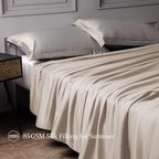 CUDDLE DREAMS Lightweight Silk Filled Comforter for Summer, Detachable Tencel Duvet Cover for Easy Care, Naturally Breathable (Light Pewter, Twin)