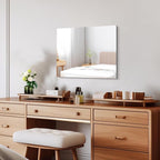 Frameless Mirror 16"x20", Rectangle Bathroom Mirror, Shatterproof Vanity Mirrors Polished Edge, Unframed Mirrors for Wall Hangs Horizontally or Vertically for Home Gym Bedroom Living Room