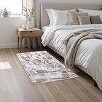 Modern Abstract Door Mat Indoor Entrance 2X3 Brown Rug Washable, Non-Slip Small Rugs for Entryway Bathroom Ultra-Thin, Throw Carpet for Kitchen Bedroom Nursery Kids Print Faux Wool