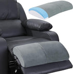 ROYALAY Recliner Leg Rest Cushion with Adjustable Straps Memory Foam Under Knee Pillow for Foot Elevation, Half Moon Leg Pillow Foldable bolster pillow for Waist Back Neck Reduce Pressure,gray