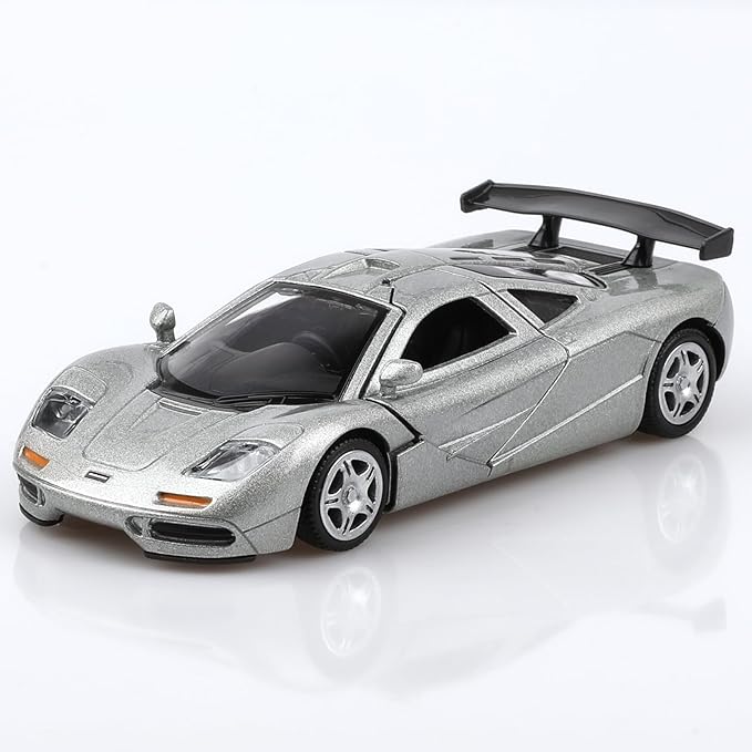 1/36 Scale Mclaren F1 1994 Diecast Cars Models,Pull Back Vehicles Mclaren Toy Cars,Cars Gifts for Boys Girls Silver