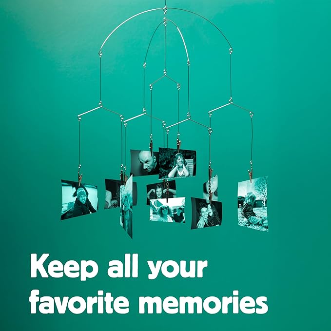 Kikkerland Hanging Photo Display – Picture Collage for Bedroom Decor & Wall Art – Customizable Gift