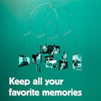 Kikkerland Hanging Photo Display – Picture Collage for Bedroom Decor & Wall Art – Customizable Gift