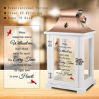 Memorial Lantern, Sympathy Gifts for Loss of Mom/Dad/Loved One, Bereavement Gifts, in Memory of Loved One Lantern,Celebration of Life, Memorial Gifts, Funeral Lantern,When Tomorrow Starts Without me