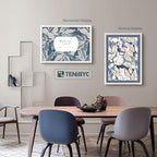 20x28 Picture Frame Set of 3 - White Woodgrain, Solid Wood Gallery Poster Frame - Wall Hanging