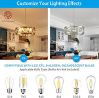 XINGQI 6-Light Modern Farmhouse Chandelier Brushed Nickel, 21.7'' Drum Ceiling Light Fixture for Living Dining Room Over Table with Round Metal Shade Pendant Lighting