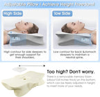 Cervical Neck Pillow for Pain Relief: Ergonomic Orthopedic Contour Pillow - Memory Foam Pillows (Butterfly)