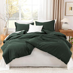 Litanika California King Comforter Set Forest Green - 3 Pieces Cal King Lightweight Soft Plain Bed Comforter, Oversized Down Alternative Bedding Set - Machine Washable (104x96In, 2 Pillowcases)