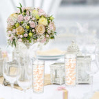 100PCS Light Champagne Faux Pearls Beads for Centerpiece Vases, Vase Filler Faux Pearls, No Holes Filler Beads for Party Anniversary Birthday Wedding Table Decor, 14/20/30mm