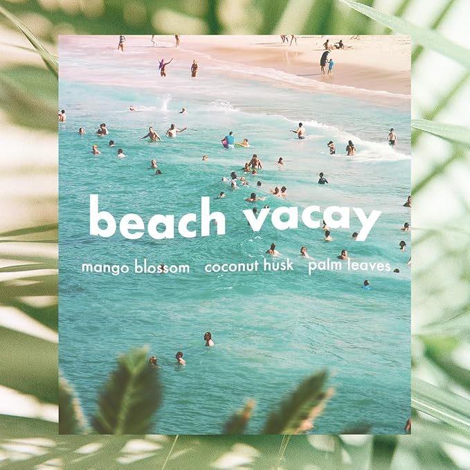 Moodcast Beach Vacay Luxury Room and Linen Spray – Air Freshener & Room Spray for Bedding Fabric & Home – Mango Blossom, Coconut Husk & Palm Leaves Clean Fragrance, Paraben Free, Sulfate Free – 3.4oz