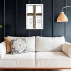 flowtorely A Cord of Three Strands Wedding Ceremony Unity Wall Decor 15"X10" Matthew 19 6 Christian Marriage Prayer Cross Sign Framed Wall Hanging Art (White)