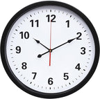 LEIKE Metal Wall Clock 16IN Black, Retro Silent Quartz Battery Operated, Decorative for Patio, Kitchen, Living Room, Bedroom, Pool