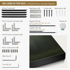 SIGNWIN 60"x72" Extra Large Framed Wall Art Moody Green Abstract Cloudscape, Minimalist Atmospheric Print for Home Living Room Bedroom Decor (Frame Assembly Required)