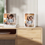 Magnetic Double Sided Clear Acrylic Picture Frame, 8 x 10 Inches，30 MM Thick for Desktop Display(Pack of 3)