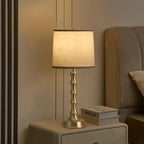 24" Small Table Lamp for Bedroom, Gold Bedside Lamps for Nightstand Set of 2, Small Gold Lamps for Living Room Set of 2, Modern Accent Lamp for End Table, Kitchen, Small Lamps for Kids Room