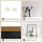 Bwodke Boho Wall Art, Framed Abstract Wall Art, Line Plants Leaf Canvas Wall Decor, Mid Century Sage Green Geometric Pictures Set of 3, Minimalist Paintings, for Bedroom Living Room Bathroom 12"x16"