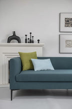 Throw Pillow Cases 12x20 Light-Blue: 2 Pack Cozy Soft Velvet Rectangular Decorative Pillow Covers for Farmhouse Home Decor