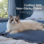 Queen Cooling Comforter with Tencel™ Fill for Hot Sleepers & Night Sweats - Lightweight, Breathable, Double-Sided Cold Blanket All Season Thin Bedding (Blue, Full 90"x 90")