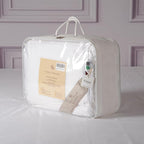 CUDDLE DREAMS Lightweight Silk Filled Comforter for Summer, Detachable Tencel Duvet Cover for Easy Care, Naturally Breathable (White, Twin)