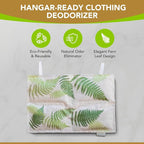 Hanging Bamboo Charcoal Natural Odor Absorber for Clothing, Closets, Wetsuits, Gym Bags & More – Fragrance-Free, Chemical Free, Reusable, Long-Lasting (1-Pack)