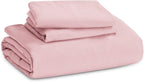 Bedsure Pink Duvet Cover Queen Size - 3 Pieces Prewashed Cotton-Like Extra Soft Bedding Set, Includes 1 Duvet Cover 90x90 Inches with Zipper Closure & 2 Pillow Shams, Comforter Not Included