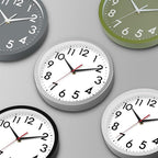 Wall Clock Small Analog 8 Inch Silent Non Ticking Battery Operated Modern Simple Decorative for Kitchen Office Bedroom Bathroom Living Room(Olive Green)