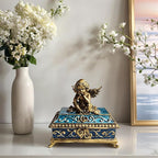 Vintage Angel Square Jewelry Box - Elegant Jewelry Storage, Wedding Bridesmaid Gift, Luxury Retro Jewelry Case- Bronze