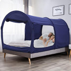 LEEDOR Bed Tent Dream Tents Bed Canopy Shelter Cabin Indoor Privacy Warm Breathable Pop Up Twin/Full/Queen for Kids and Adult Patent Pending(Mattress Not Included)