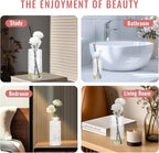 Glass Flower Vase, Aromatherapy Bottle, Small Vase, 6 Sets, Simple, White Transparent, for Birthday, Anniversary, Wedding, Home Decoration