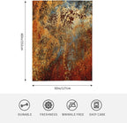 HGOD DESIGNS Brown Rust Colorful Metal Rusty Steel Iron Structure Blanket Throw Blanket Soft Comfortable for Sofa Chair Bed Office 50" x60