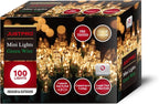 100LIGHTS WARM WHITE Extra-Bright With End Connectors Christmas Decorative Lights 5.98m UL Certified Mini String Light Set Waterproof for Home Garden Holiday Christmas Tree Party Patio Wedding