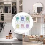 12 Packs Fragrance Bags with Hanging Strings, Air Freshener Deodorizer for Closet and Drawer,6 Scents Option- Lavender,Magnolia,Jasmine,Rose,Osmanthus,Gardenia (Osmanthus)