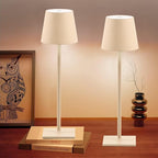 2 Pack Cordless Table Lamps, 3 Colors Stepless Dimming, 5000mAh Rechargeable Battery LED Desk Lamp for Bedroom/Couple Dinner/Desk/Cafe/Dining Room/Terrace