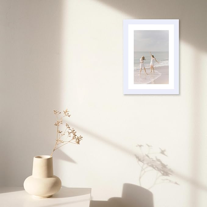 12 Packs 5x7 Picture Frames Bulk, Display 4x6 with Mat or 5x7 Without Mat, White Gallery Frame Set, 5 by 7 Frames Bulk Set of 12, Collage Wall Decor Photo Frame Set for Wall and Tabletop, White