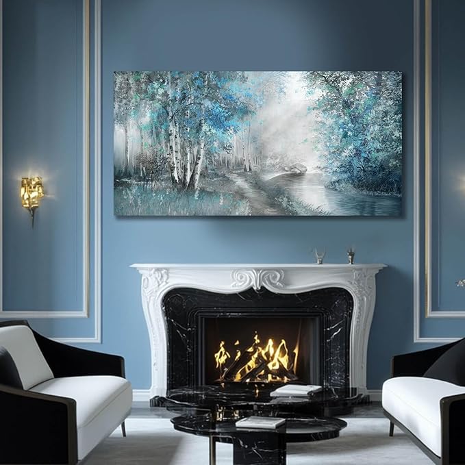 SOUGUAN Forest Pictures for Wall Canvas Art 30"x60" Plant Wall Decor Tree Artwork Painting Natural Decorations for Dining Room, Bedroom, Home Office, Kitchen