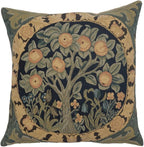 Charlotte Home Furnishings Throw Pillow Covers, Decorative Boho Pillow Covers for Couch, Living Room, Orange Tree Square Cushion Cases 14x14 in, European Cotton Jacquard Woven for Cozy Bedroom Decor