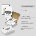 SIGNWIN Framed Cactus Desert Wall Art, Set of 4 Cactus Desert Wall Decor Prints, Nature Wilderness Wall Décor for Living Room, Bedroom - 12"x16" Black